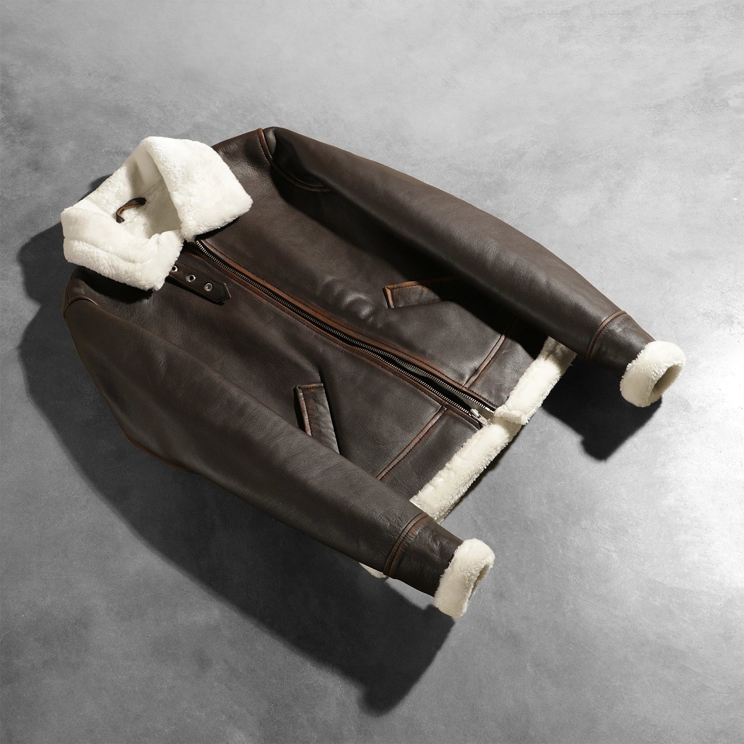 Sherilyn B-3 Brown Leather Bomber Jacket - Image 7