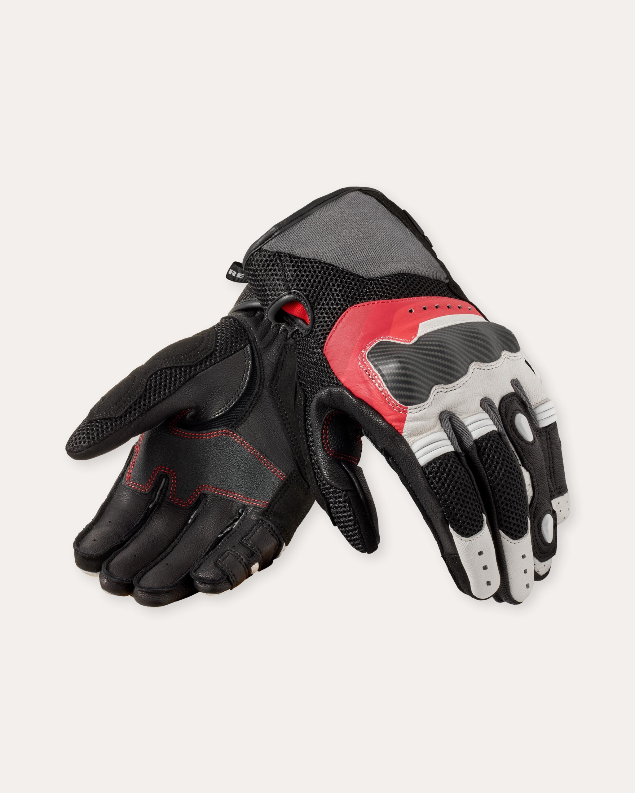 Short-Cuffed Race-Inspired Motorbike Gloves - Image 6